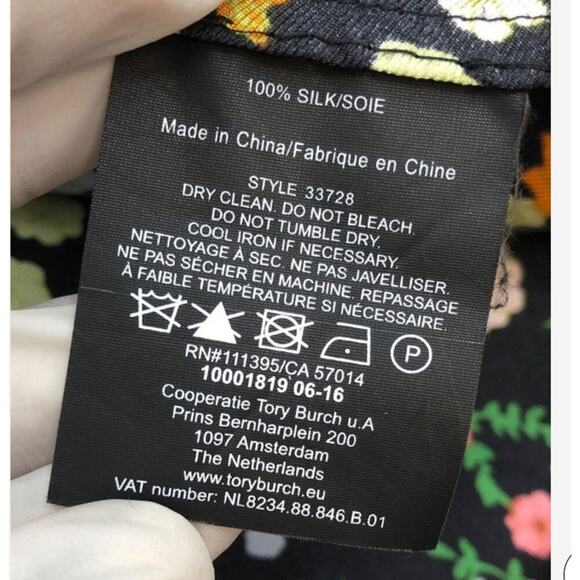 Women’s Tory Burch 100% Silk Floral Dress Size 4 –‎ Sleeveless Spring/Summer 🌼 - Picture 3 of 4